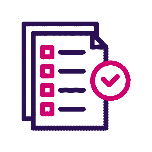 Animation of documents and a checkbox