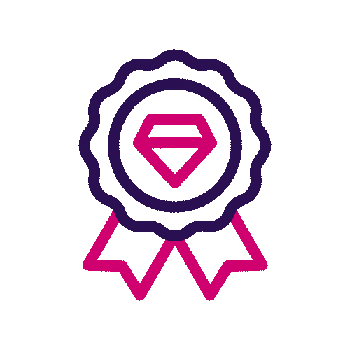 Animation of a quality badge